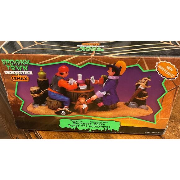 Lemax Halloween Village Spooky Town 2007 Buccaneer Poker #73642 NEW In Box - Picture 4 of 7
